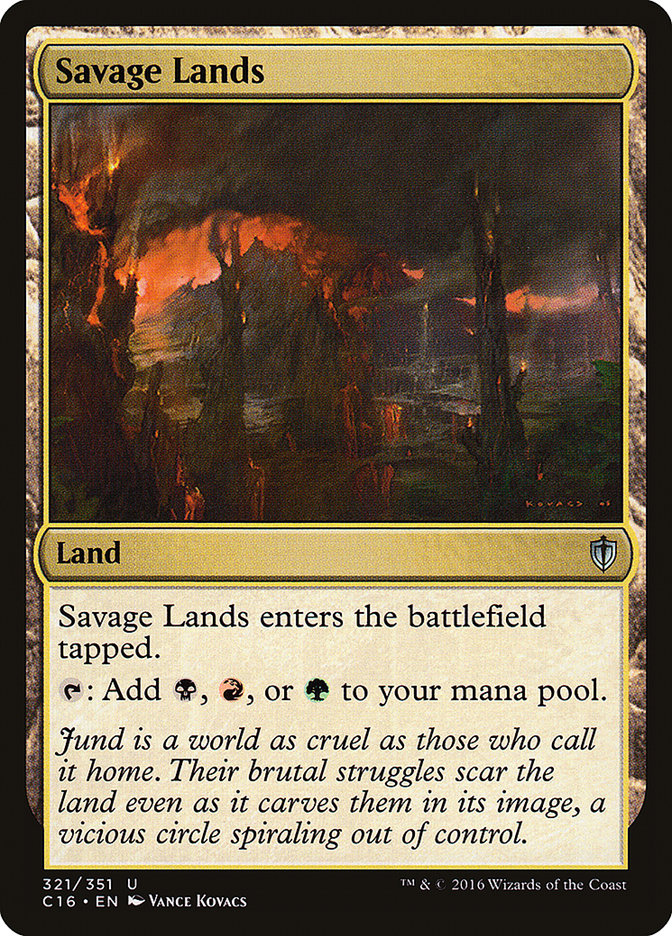 Savage Lands [Commander 2016] | Card Citadel