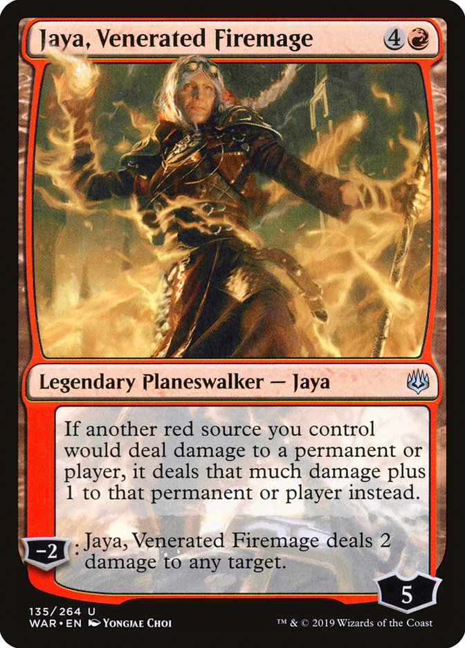 Jaya, Venerated Firemage [War of the Spark] | Card Citadel