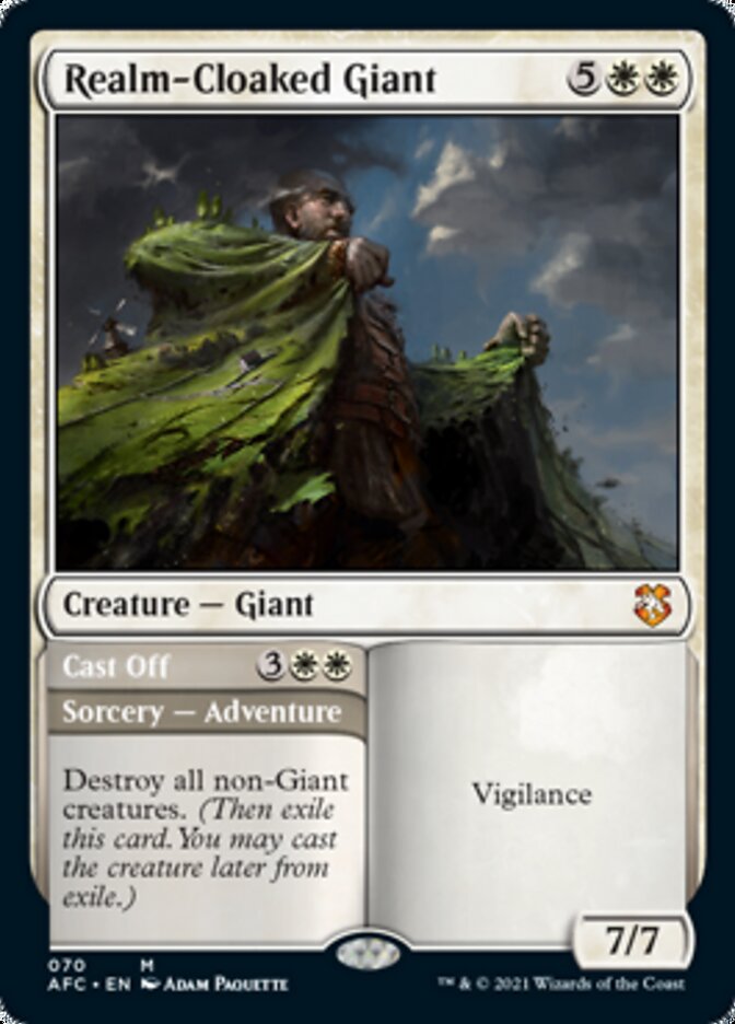Realm-Cloaked Giant // Cast Off [Dungeons & Dragons: Adventures in the Forgotten Realms Commander] | Card Citadel