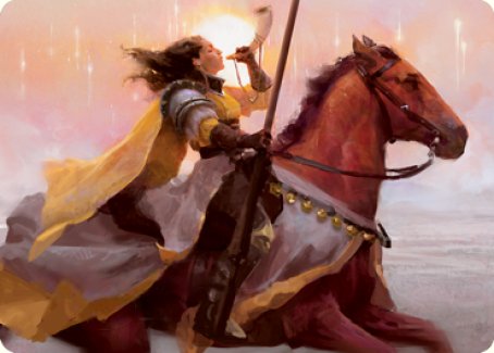 Sunrise Cavalier Art Card [Innistrad: Midnight Hunt Art Series] | Card Citadel