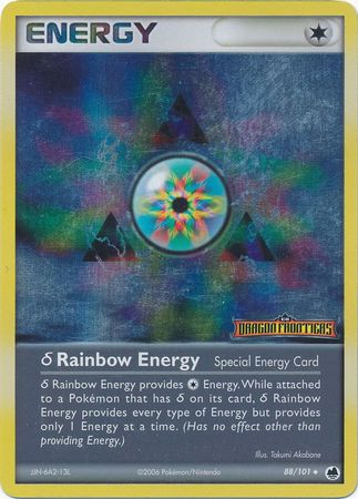 Rainbow Energy (88/101)(Delta Species) (Stamped) [EX: Dragon Frontiers] | Card Citadel