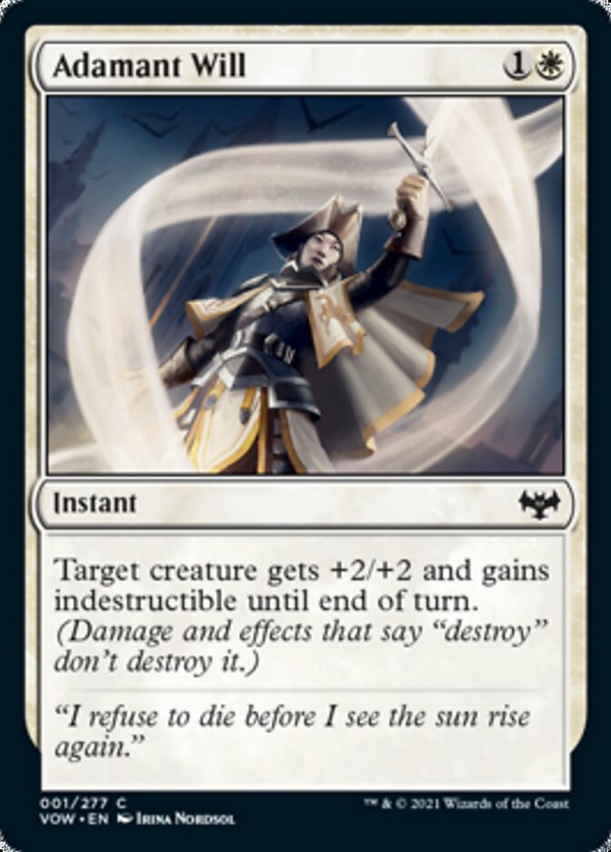 Adamant Will [Innistrad: Crimson Vow] | Card Citadel