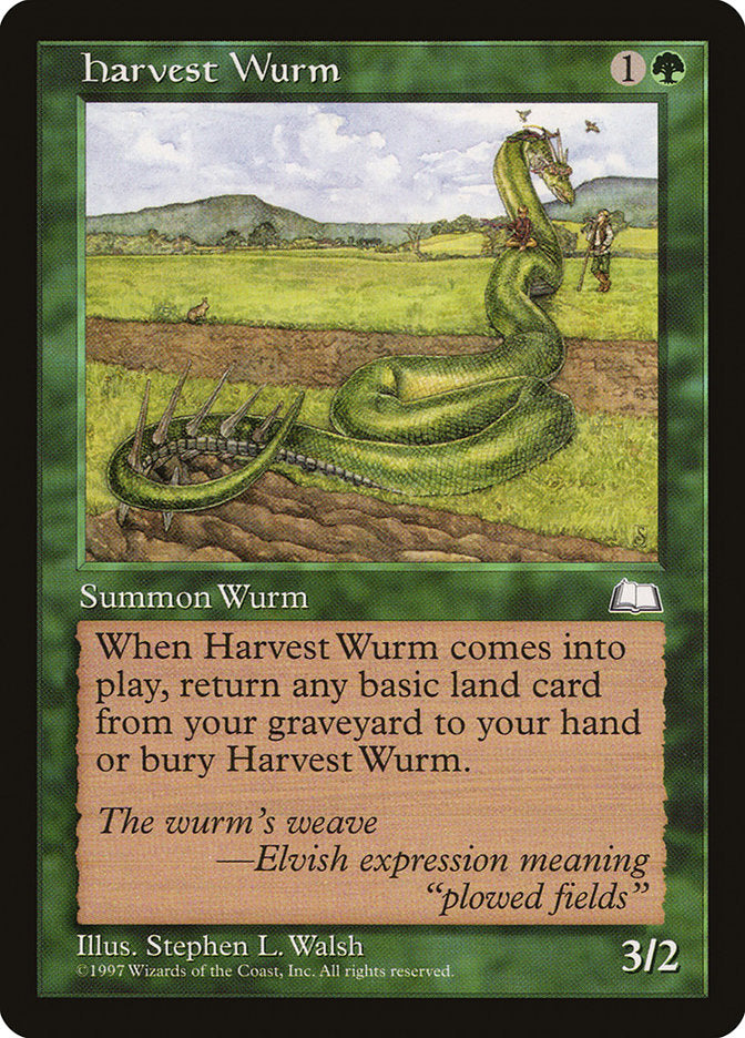 Harvest Wurm [Weatherlight] | Card Citadel