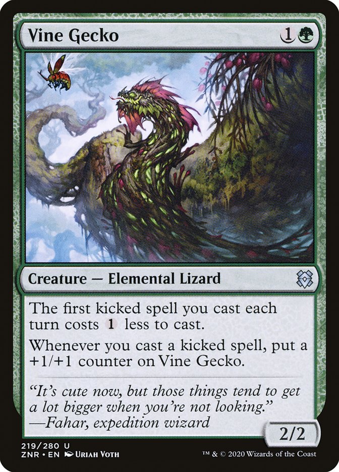 Vine Gecko [Zendikar Rising] | Card Citadel