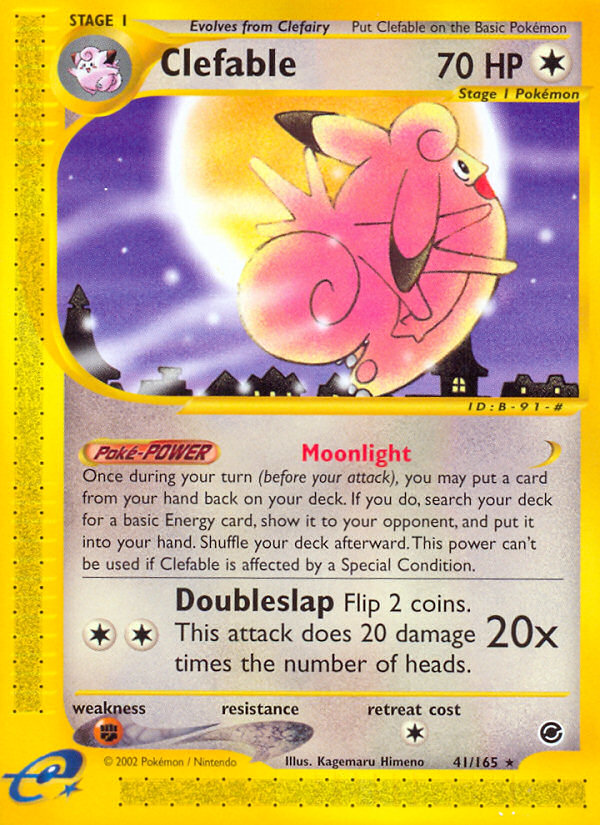 Clefable (41/165) [Expedition: Base Set] | Card Citadel