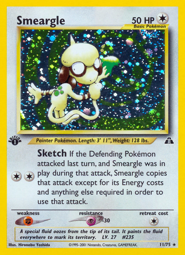 Smeargle (11/75) [Neo Discovery 1st Edition] | Card Citadel