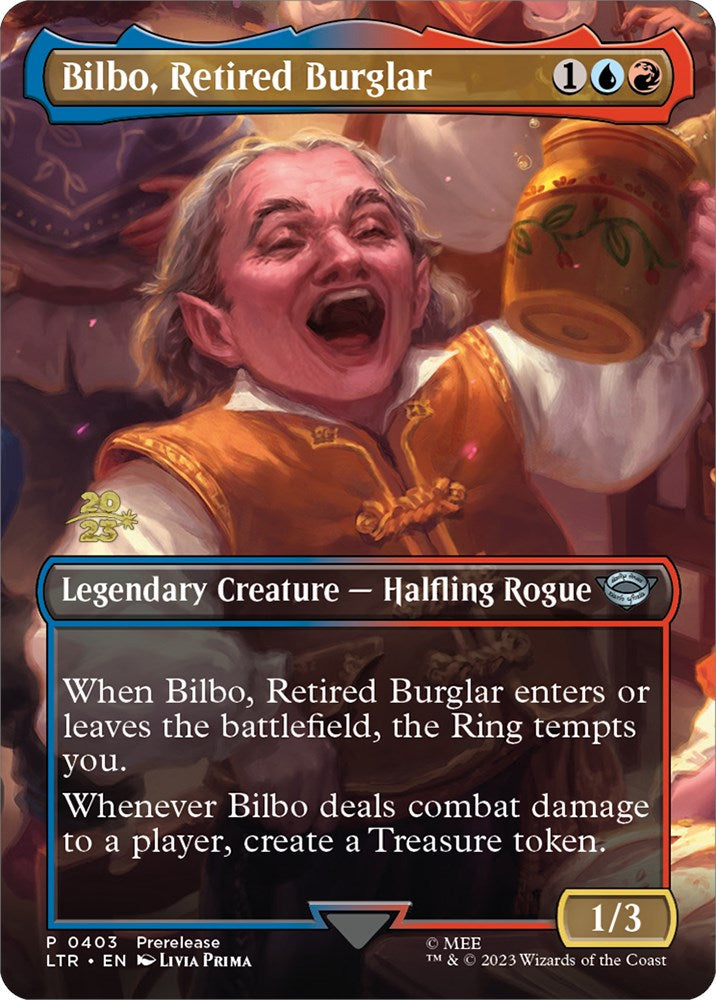 Bilbo, Retired Burglar [The Lord of the Rings: Tales of Middle-Earth Prerelease Promos] | Card Citadel