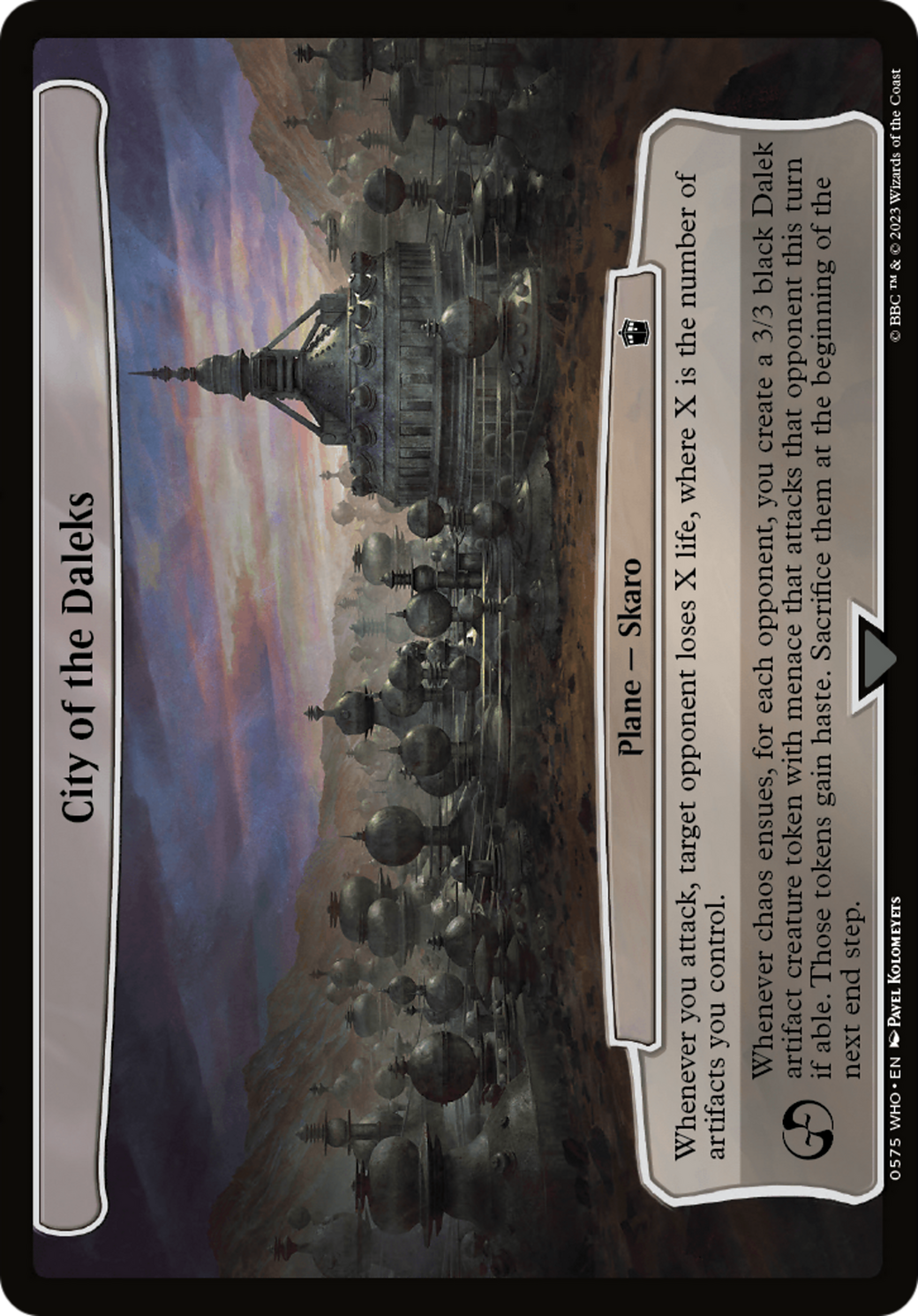 City of the Daleks [Planechase] | Card Citadel