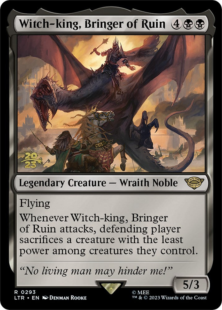 Witch-king, Bringer of Ruin [The Lord of the Rings: Tales of Middle-Earth Prerelease Promos] | Card Citadel