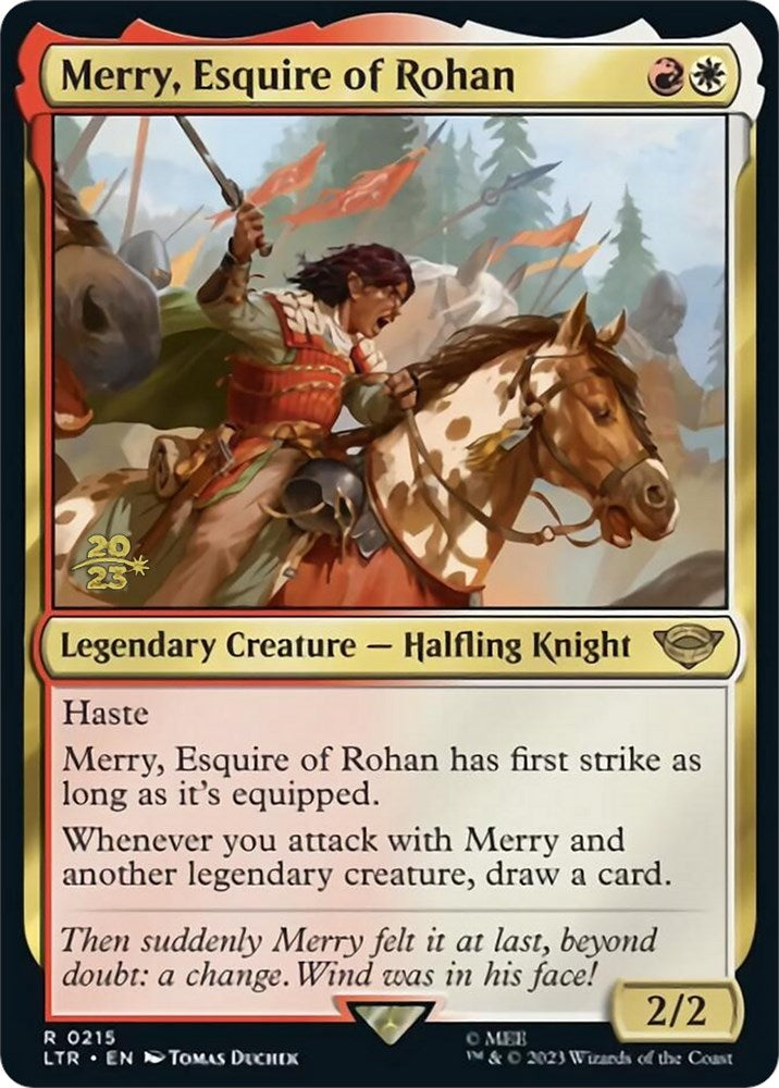 Merry, Esquire of Rohan [The Lord of the Rings: Tales of Middle-Earth Prerelease Promos] | Card Citadel