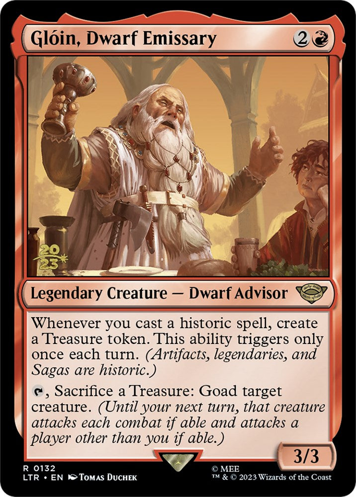Gloin, Dwarf Emissary [The Lord of the Rings: Tales of Middle-Earth Prerelease Promos] | Card Citadel