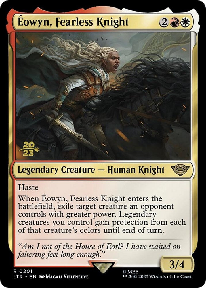 Eowyn, Fearless Knight [The Lord of the Rings: Tales of Middle-Earth Prerelease Promos] | Card Citadel