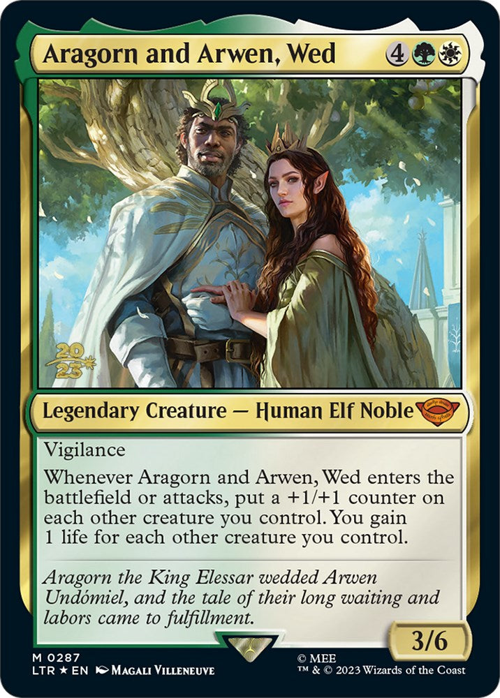 Aragorn and Arwen, Wed [The Lord of the Rings: Tales of Middle-Earth Prerelease Promos] | Card Citadel