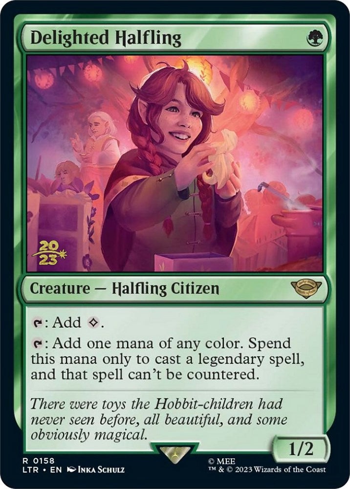 Delighted Halfling [The Lord of the Rings: Tales of Middle-Earth Prerelease Promos] | Card Citadel