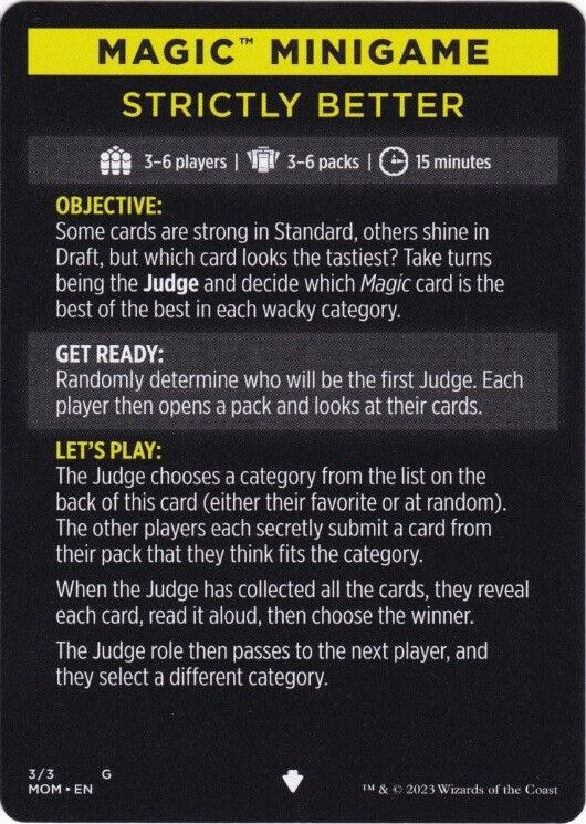 Strictly Better (Magic Minigame) [March of the Machine Minigame] | Card Citadel
