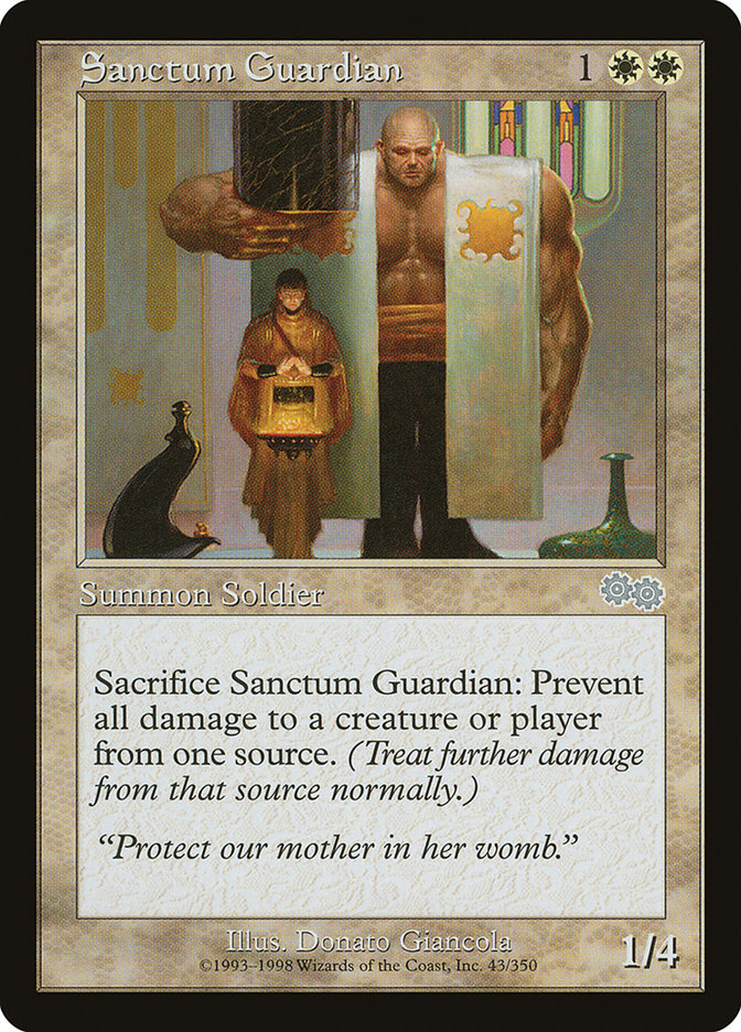 Sanctum Guardian [Urza's Saga] | Card Citadel