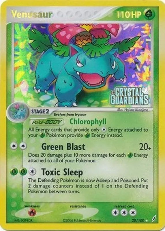 Venusaur (028/100) (Prerelease) [EX: Crystal Guardians] | Card Citadel