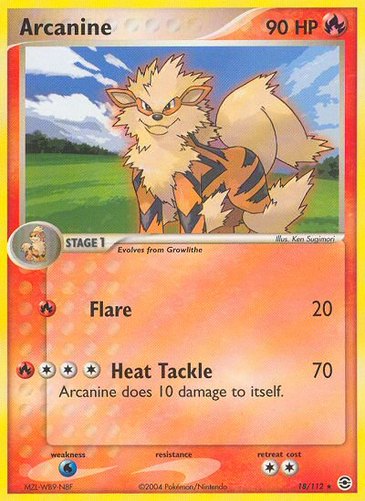 Arcanine (18/112) [EX: FireRed & LeafGreen] | Card Citadel