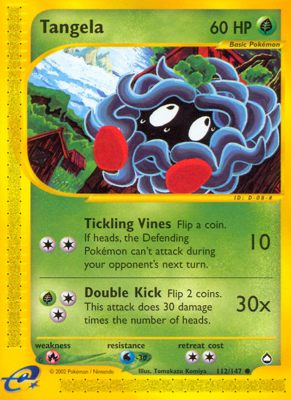 Tangela (112/147) [Aquapolis] | Card Citadel