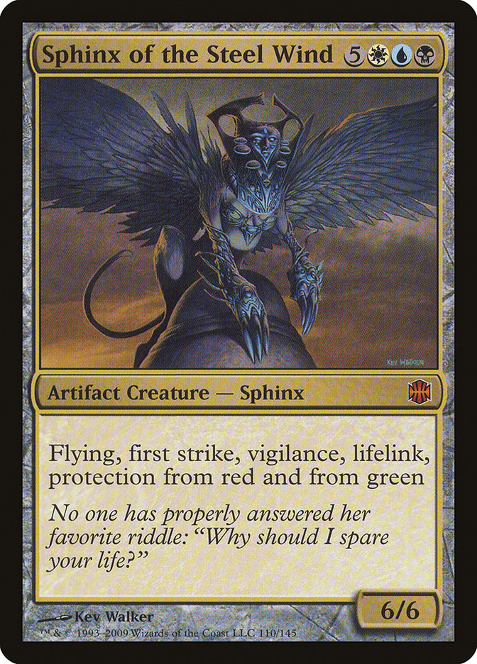 Sphinx of the Steel Wind [Alara Reborn] | Card Citadel