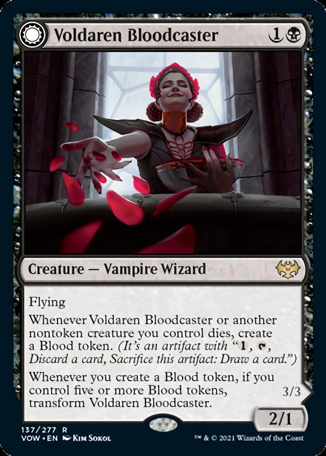 Voldaren Bloodcaster // Bloodbat Summoner [Innistrad: Crimson Vow] | Card Citadel