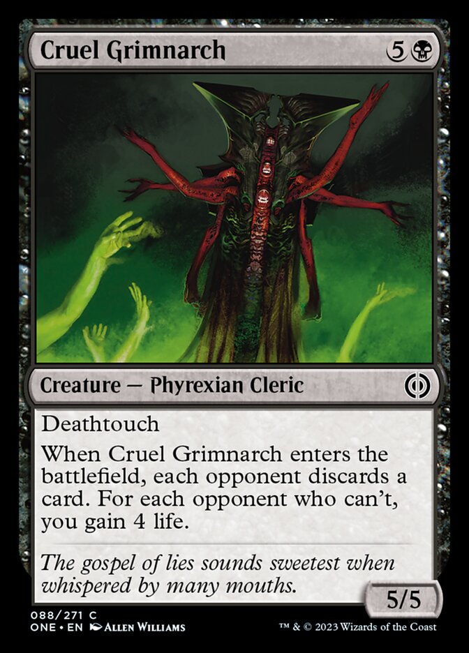 Cruel Grimnarch [Phyrexia: All Will Be One] | Card Citadel