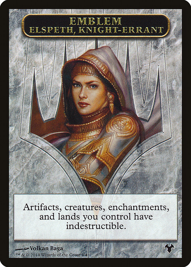 Elspeth, Knight-Errant Emblem [Modern Event Deck 2014 Tokens] | Card Citadel