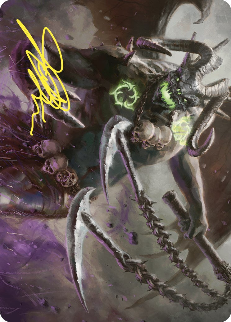 Archfiend of Despair Art Card (Gold-Stamped Signature) [Commander Masters Art Series] | Card Citadel