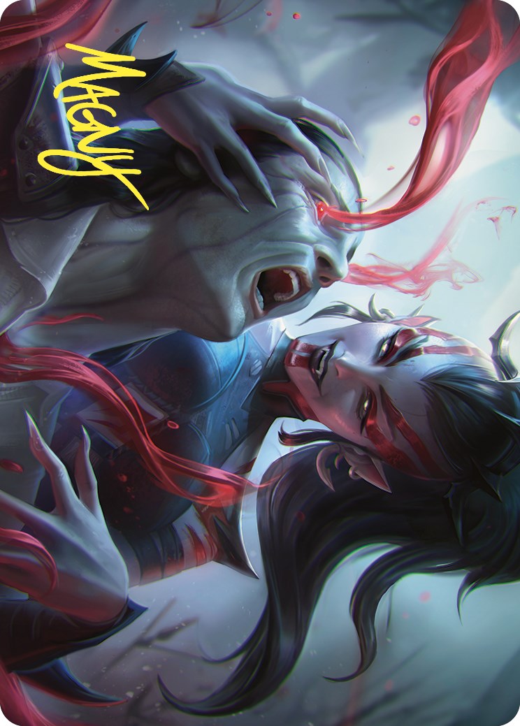 Exsanguinate Art Card (Gold-Stamped Signature) [Commander Masters Art Series] | Card Citadel