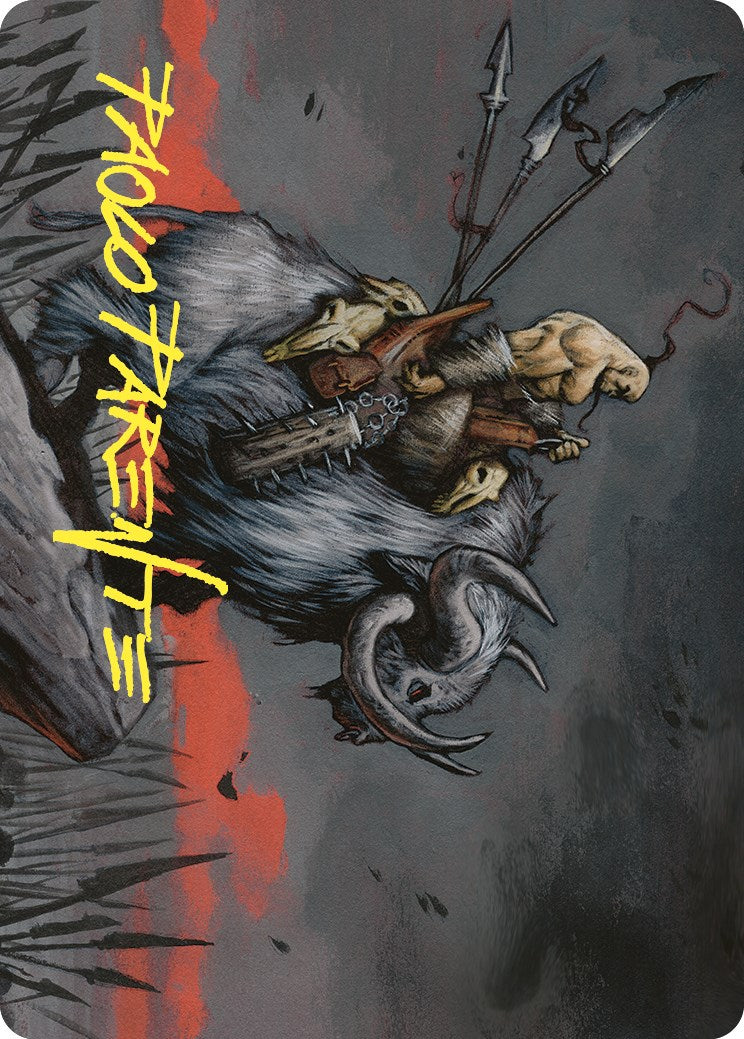 Godo, Bandit Warlord Art Card (Gold-Stamped Signature) [Commander Masters Art Series] | Card Citadel