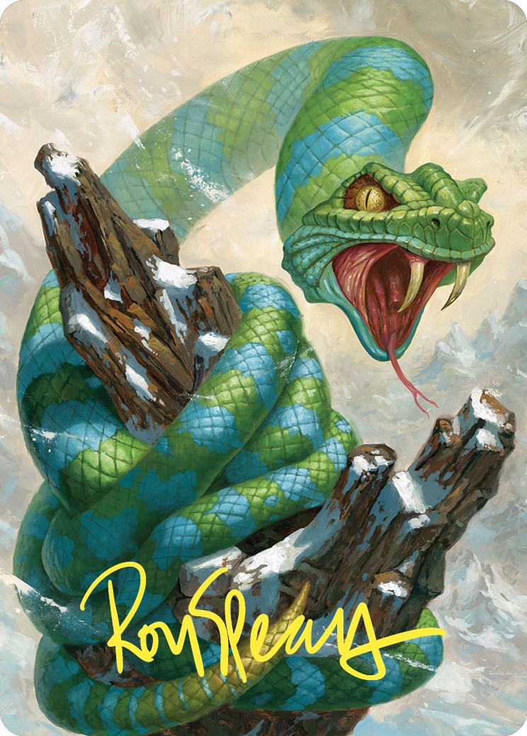 Ohran Frostfang Art Card (Gold-Stamped Signature) [Commander Masters Art Series] | Card Citadel