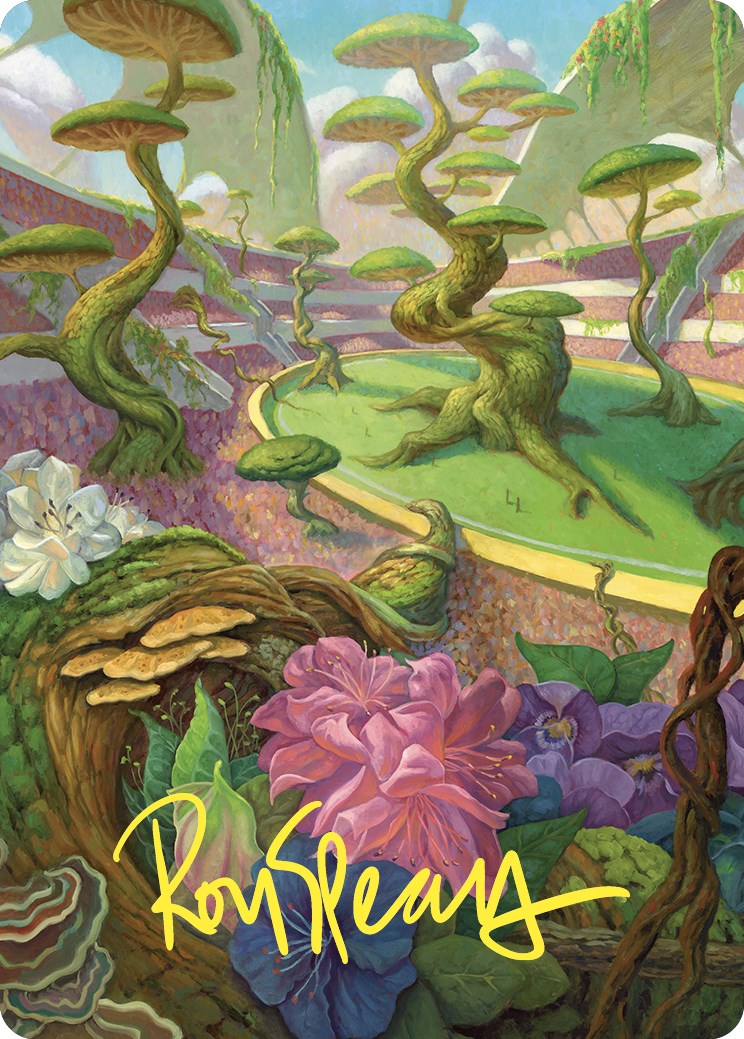 Undergrowth Stadium Art Card (Gold-Stamped Signature) [Commander Masters Art Series] | Card Citadel