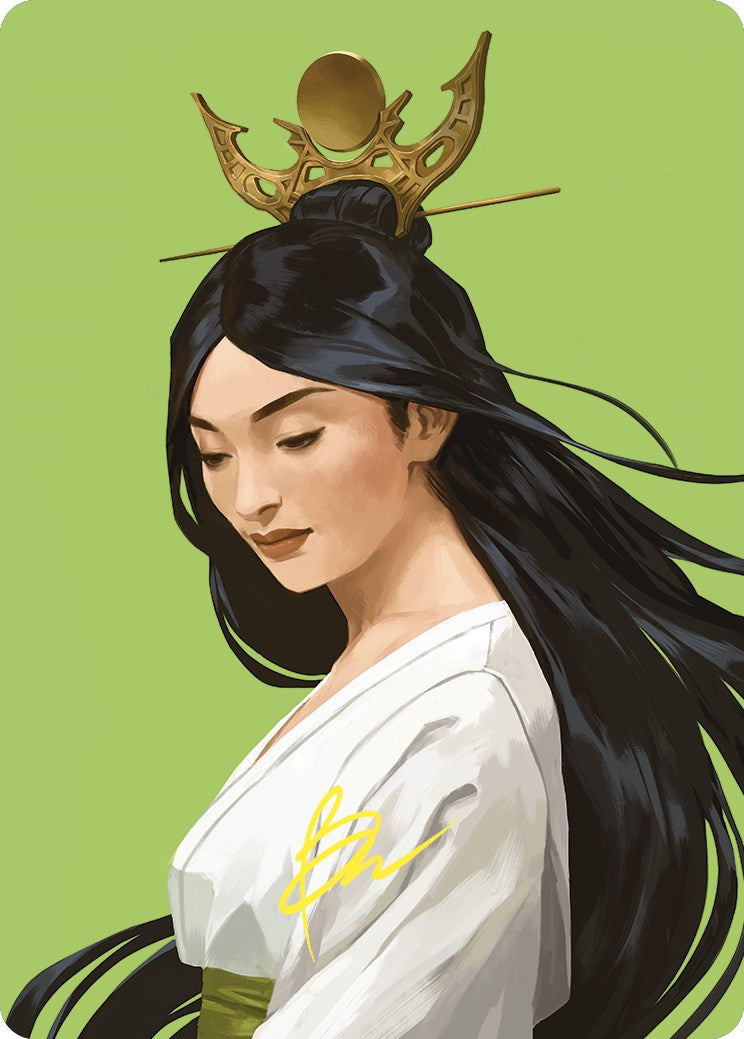 Azusa, Lost but Seeking Art Card (Gold-Stamped Signature) [Commander Masters Art Series] | Card Citadel