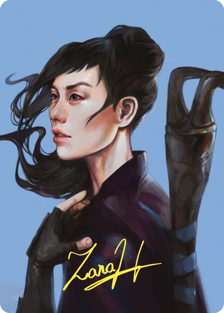 Yuriko, the Tiger's Shadow Art Card (Gold-Stamped Signature) [Commander Masters Art Series] | Card Citadel