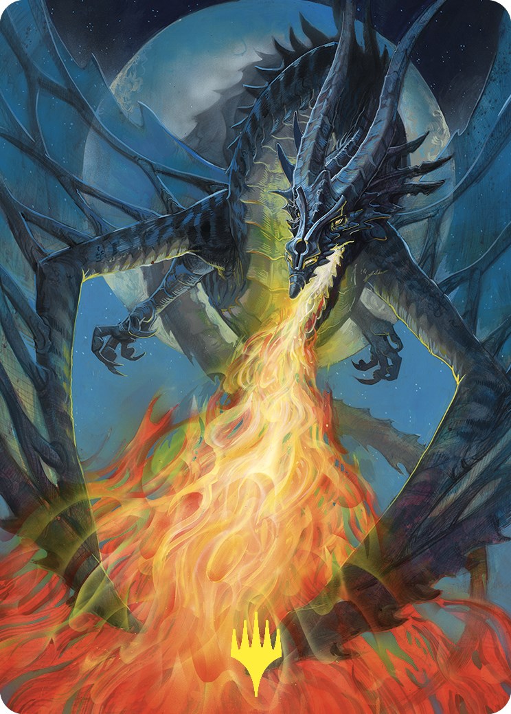 Balefire Dragon Art Card (Gold-Stamped) [Commander Masters Art Series] | Card Citadel