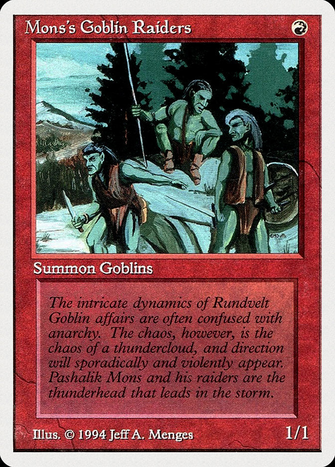 Mon's Goblin Raiders [Summer Magic / Edgar] | Card Citadel