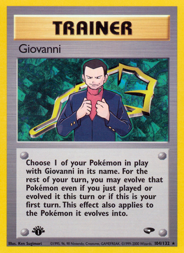 Giovanni (104/132) [Gym Challenge 1st Edition] | Card Citadel