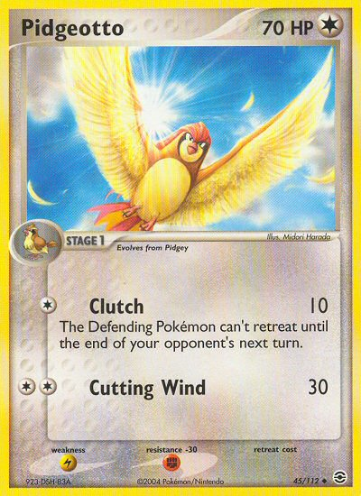 Pidgeotto (45/112) [EX: FireRed & LeafGreen] | Card Citadel