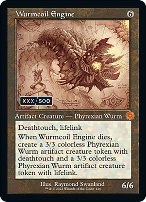 Wurmcoil Engine (Retro Schematic) (Serial Numbered) [The Brothers' War Retro Artifacts] | Card Citadel