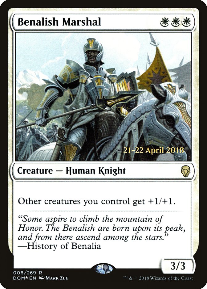 Benalish Marshal [Dominaria Promos] | Card Citadel