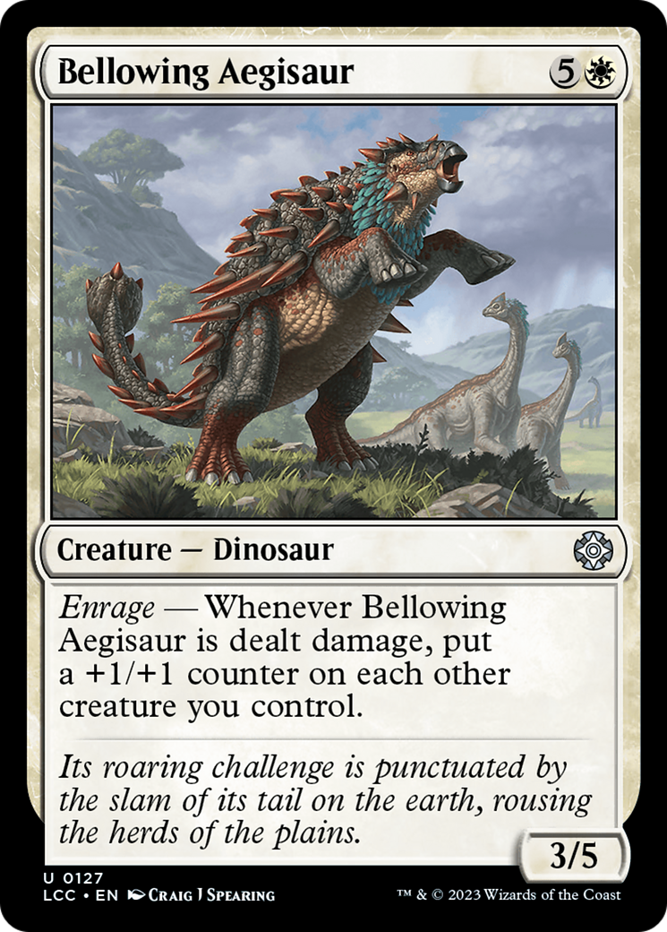 Bellowing Aegisaur [The Lost Caverns of Ixalan Commander] | Card Citadel