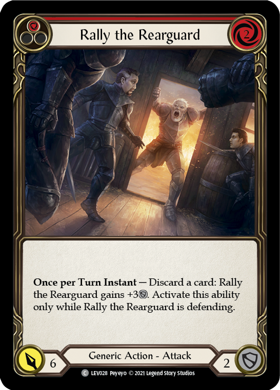 Rally the Rearguard (Red) [LEV028] (Monarch Levia Blitz Deck) | Card Citadel
