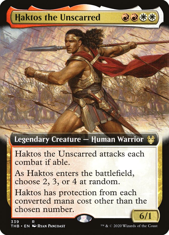 Haktos the Unscarred (Extended Art) [Theros Beyond Death] | Card Citadel