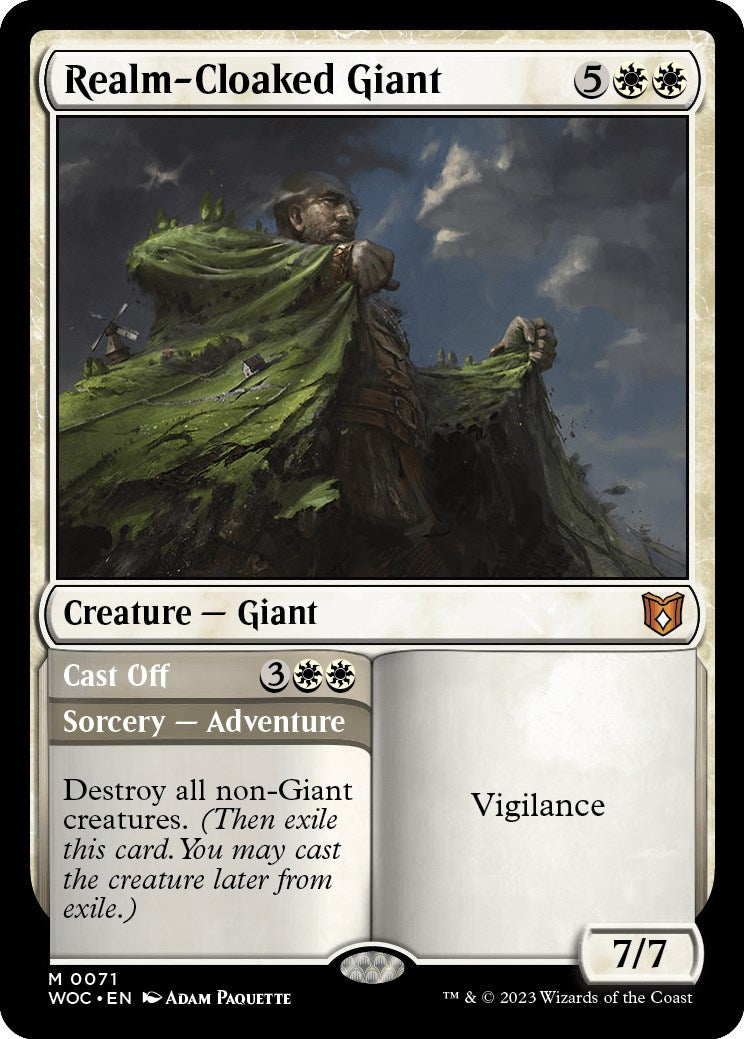 Realm-Cloaked Giant // Cast Off [Wilds of Eldraine Commander] | Card Citadel