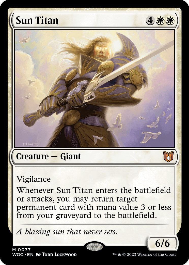 Sun Titan [Wilds of Eldraine Commander] | Card Citadel