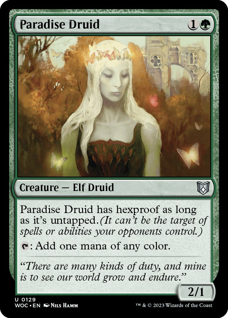 Paradise Druid [Wilds of Eldraine Commander] | Card Citadel