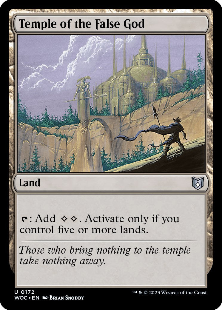 Temple of the False God [Wilds of Eldraine Commander] | Card Citadel