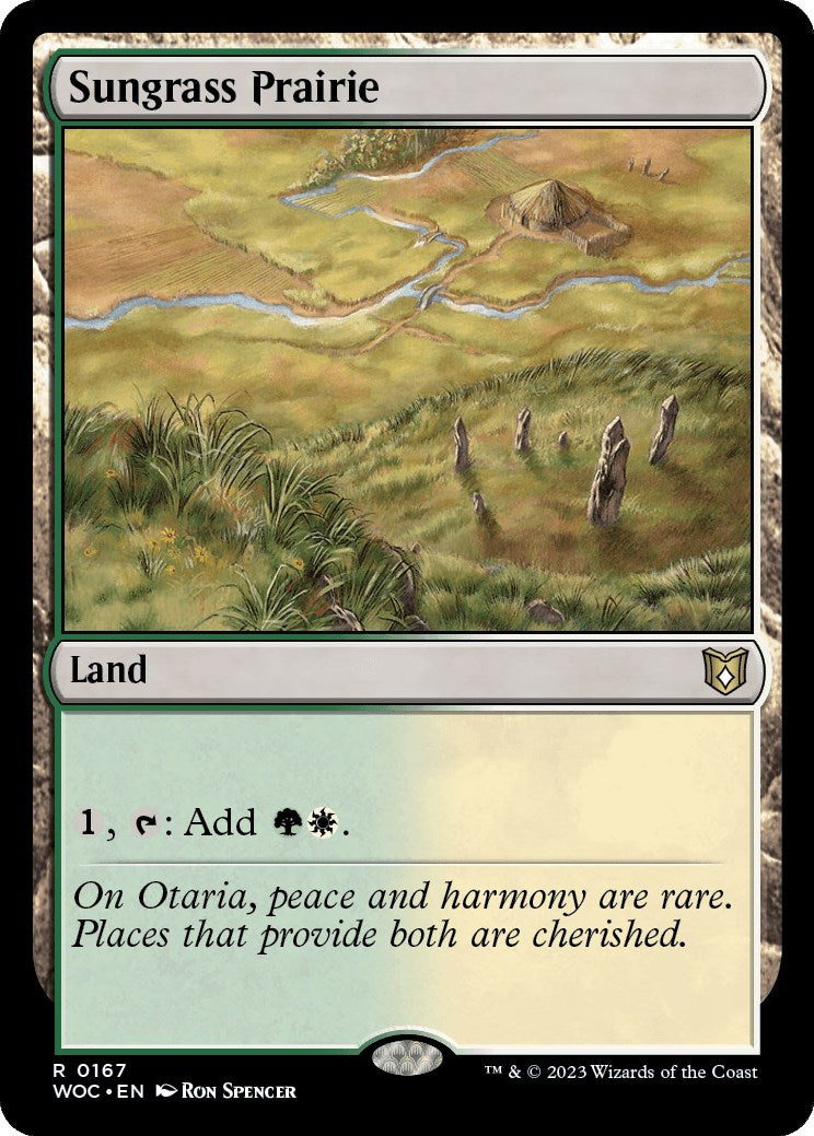 Sungrass Prairie [Wilds of Eldraine Commander] | Card Citadel