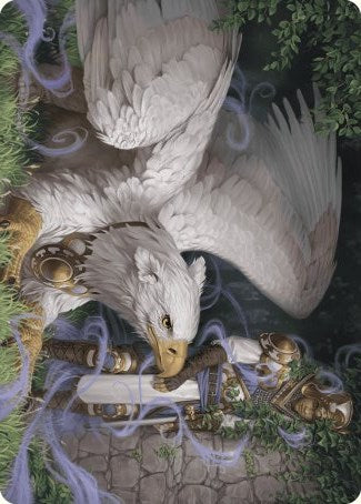 Dutiful Griffin Art Card [Wilds of Eldraine Art Series] | Card Citadel