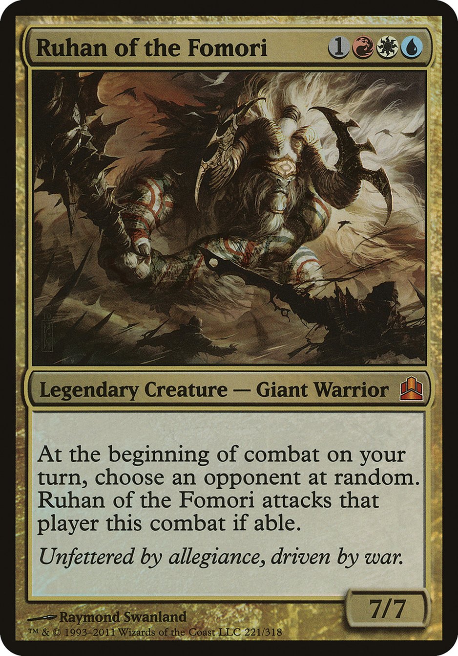 Ruhan of the Fomori (Oversized) [Commander 2011 Oversized] | Card Citadel